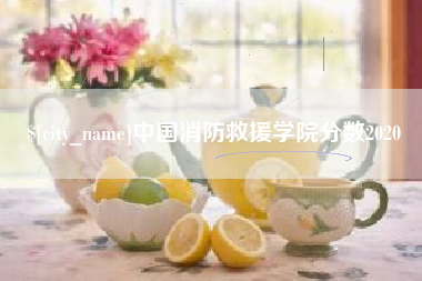 灯塔中国消防救援学院分数2020