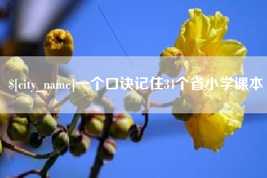 灯塔一个口诀记住34个省小学课本