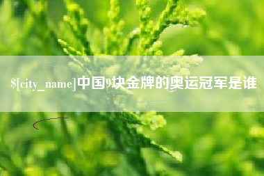 灯塔中国9块金牌的奥运冠军是谁