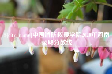 灯塔中国消防救援学院2020年河南录取分数线