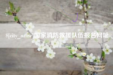 灯塔国家消防救援队伍报名网址