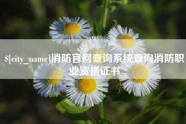 灯塔消防官网查询系统查询消防职业资格证书