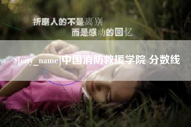 灯塔中国消防救援学院 分数线