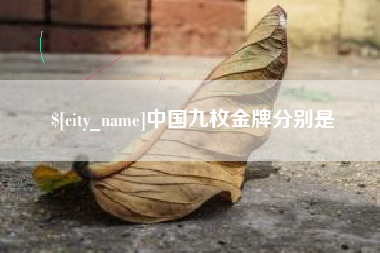 灯塔中国九枚金牌分别是
