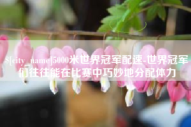 灯塔5000米世界冠军配速-世界冠军们往往能在比赛中巧妙地分配体力