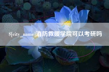 灯塔消防救援学院可以考研吗