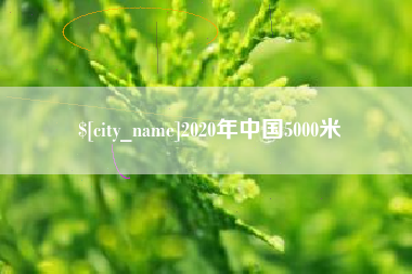 灯塔2020年中国5000米