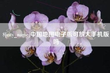 灯塔中国地图电子版可放大手机版吗